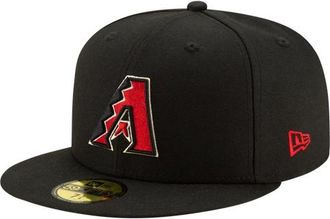 New Era Womens Diamondbacks 59Fifty Authentic Cap - Adult Red/Black Size 7 1/2