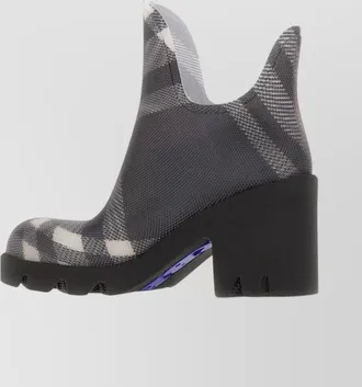 Burberry rubber printed ankle boots