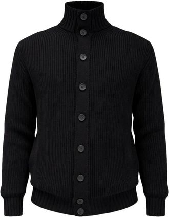 FILIPPO DE LAURENTIIS Cardigans - Heren - Vesten - Zwart - XL - Truien & Vesten