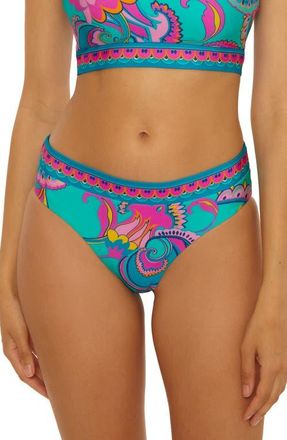 Trina Turk Mykonos Reversible Hipster Bikini Bottoms in Multi at Nordstrom, Size 12
