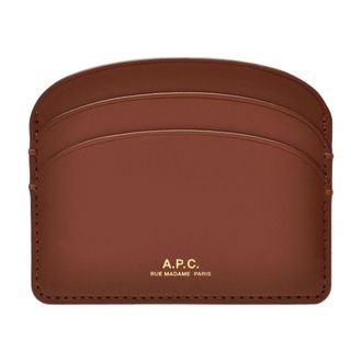 A.P.C. Titular de la tarjeta Demi Lune A.P.C. Cuero de avellana