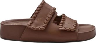 ATP Atelier Furlo Stitch Sandal - Dames - Sandalen - Bruin - 39 EU - Leer - Schoenen