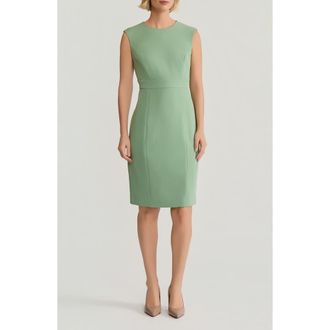 Kasper Cap Sleeve Sheath Dress in Loden Dusk at Nordstrom, Size 14