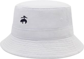 Brooks Brothers Cotton Twill Bucket Hat in White at Nordstrom, Size Small