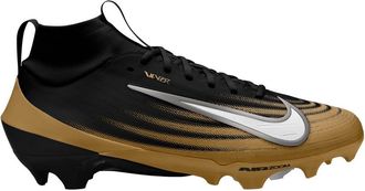 Nike Nike Vapor Pro 1 Football Cleats (HM8850-104, White/Midnight Navy/Metallic Silver/Black), Black/Metallic Gold/White, 15 UK