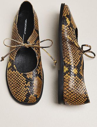 Intentionally blank Spaces Bow Ballet Flats