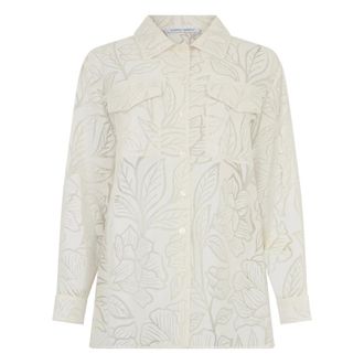 Alberta Ferretti Long Sleeve Shirt - female - Alberta Ferretti - Shirts - Beige - M - Blouses & Shirts
