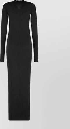 The Attico ribbed texture maxi knitted cardigan