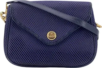 Gucci Gucci Vintage stoffen crossbodytas met mesh-net