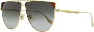 Victoria Beckham Womens Tea Cup Sunglasses VB239S 222 Gold 63mm