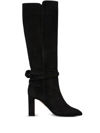 Aquazzura Stivali Very Bow 85mm - Nero
