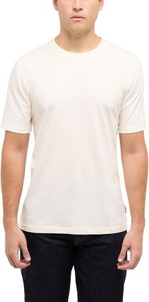 Mustang Kurzarmshirt MUSTANG Herren Style Austin, Herren, Gr. XXL, sanftes wei&szlig;, Jersey, 100% Baumwolle, Rundhals, Shirts Kurzarmshirt