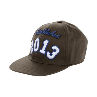 Off-white Boxy Logo Baseball Cap - Heren - Petten - Bruin - M - Katoen - Accessoires