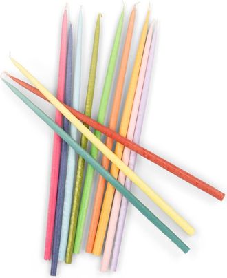 British Colour Standard Thin Taper Candles - Set of 12 in Rainbow at Nordstrom