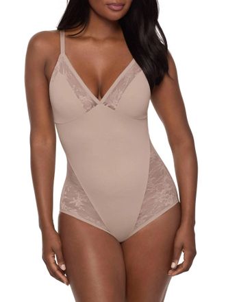 Miraclesuit Modern Romance Shaping Bodysuit In Stucco