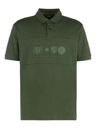 BOSS golf-artwork polo shirt - Green