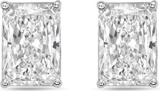 Diana M. Jewels 14Kt White Gold 12.00 cts Lab Grown Radiant Cut Diamond Studs