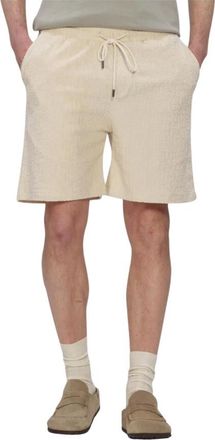 The Goodpeople Heren, Korte broeken, Beige, Maat: XL Linnen