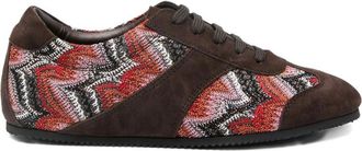 Missoni Patterned Suede Trainers