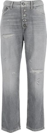 Dondup Pantalone Koons Bot Gioie - Dames - Regular Fit Jeans - Grijs - W27 - Jeans