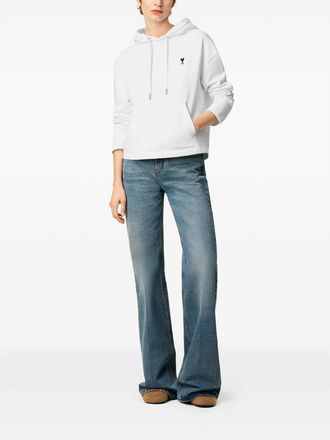 Ami Ami De Coeur Contrasted Cotton Hoodie