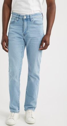 34 Heritage Courage Straight Leg Jeans in Bleach Aerodenim at Nordstrom, Size 31 X 32