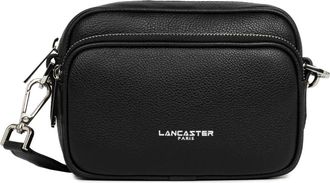 Lancaster Double Zip Crossbody Tas - Dames - Schoudertassen - Zwart - ONE Size - Leer - Tassen