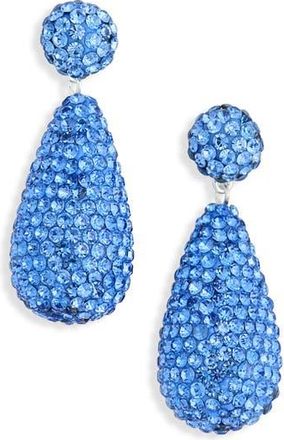 Nordstrom Rack Pav&eacute; Drop Earrings in Blue- Silver at Nordstrom Rack