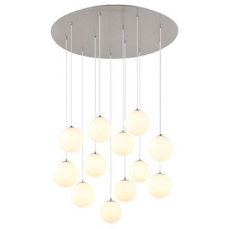Globo Lighting Globo - Plaf&oacute;n - Riha - Acero - Vidrio - &Oslash; 75cm - G9 - 56140-12d1