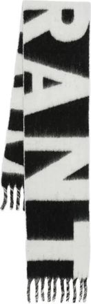 Isabel Marant Elegant Ecru/Black Sjaal - Dames - Wintersjaals - Beige - ONE Size - Accessoires