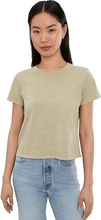 Splendid Louisa Short Sleeve T-Shirts Womens Clothing Fawn : LG (Womens 10-12), Cotton