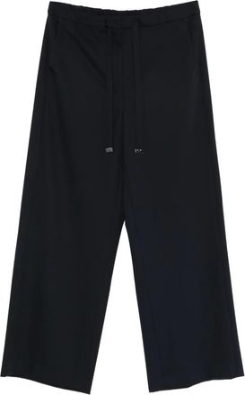 Max Mara Smmargenta drawstring trousers - women - Virgin Wool - 36 - Black