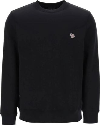 Paul Smith Sweatshirt met ronde hals en kenmerkend motief - Heren - Sweatshirts - Zwart - XL - Katoen - Hoodies & sweatvesten