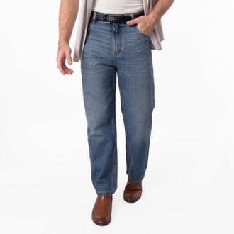 Fendi Mens Straight-Cut Long Jeans, Waist Size 32