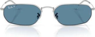 Ray-Ban Sunglasses Rb3947 003/S2 Silver/Blue Unisex Polarized