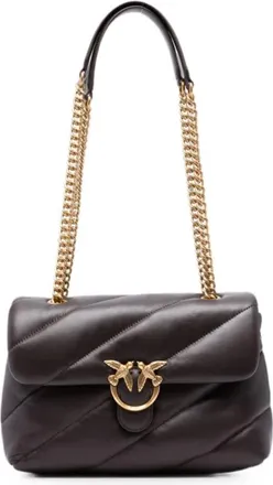 Pinko Love Puff Classic Small - female - PINKO - Shoulder Bags - Brown - ONE SIZE - Bags