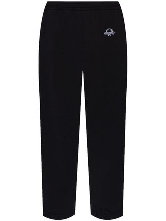 Moschino Broek met geborduurd logo - Zwart