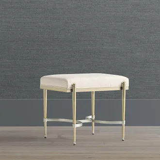 Frontgate Siera Vanity Stool - Oil Rubbed Bronze - Frontgate