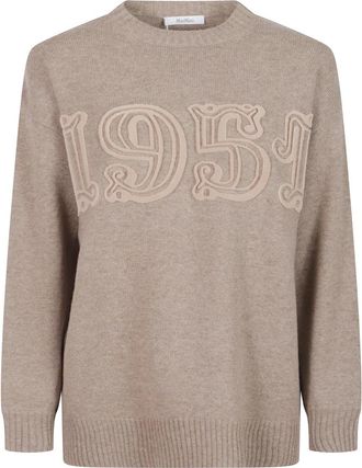 Max Mara Cinema Kasjmier Trui - Dames - Truien - Beige - Maat: XS Kasjmier