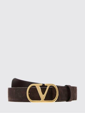 Valentino Garavani Cintura in pelle scamosciata con fibbia VLogo Signature
