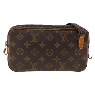 Louis Vuitton Pochette Marly Bandouliere Monogram Canvas Brown Canvas Handbag (Pre-Owned)