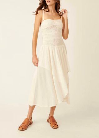 Free People Sparkling Moment Midi Dress In Ivory