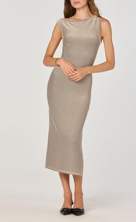 ASTR the Label Asymmetric Knit Dress in Cream Black at Nordstrom Rack, Size X-Large