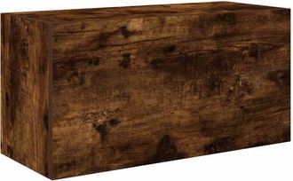 vidaXL Mueble De Pared Ba&ntilde;o Madera Ingenier&iacute;a Roble Ahumado 60x25x30cm Vidaxl