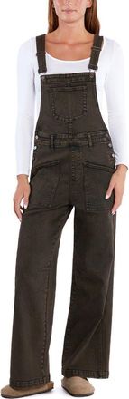 Wash Lab Denim Harriet Denim Overalls in Brown Denim at Nordstrom, Size X-Small