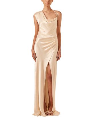 Shona Joy La Lune Draped Maxi Dress
