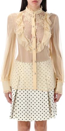 Valentino Garavani Yellow Silk Shirt