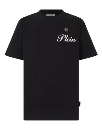 Philipp Plein Round Neck T-Shirt Embossed Signature