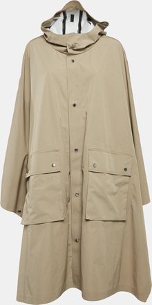 Emporio Armani Khaki Green Hooded Trench Coat