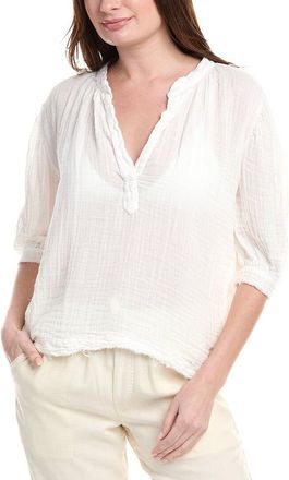 9seed Lightweight Gauze Dashiki Puff Sleeve Top